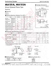 MA3X151A datasheet pdf Panasonic