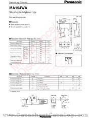 MA3M154D datasheet pdf Panasonic