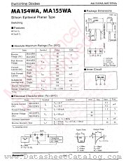 MA3M155D datasheet pdf Panasonic