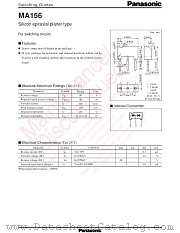 MA3M156 datasheet pdf Panasonic