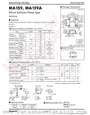 MA4X159 datasheet pdf Panasonic