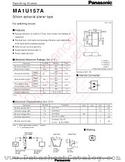 MA3T157A datasheet pdf Panasonic