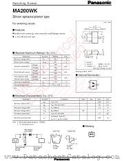 MA3X200E datasheet pdf Panasonic
