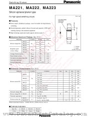 MA2R223 datasheet pdf Panasonic
