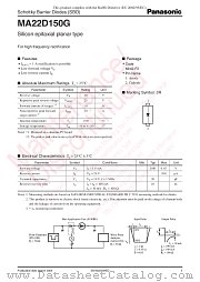 MA22D150G datasheet pdf Panasonic