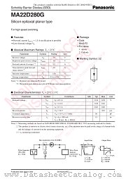 MA22D280G datasheet pdf Panasonic