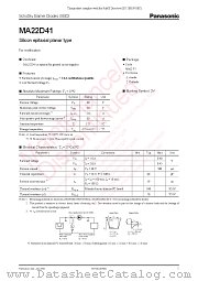 MA22D41 datasheet pdf Panasonic