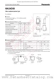 MA24D50 datasheet pdf Panasonic