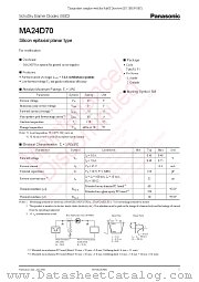 MA24D70 datasheet pdf Panasonic