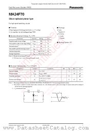 MA24F70 datasheet pdf Panasonic