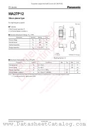 MA27P12 datasheet pdf Panasonic