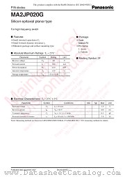 MA2JP020G datasheet pdf Panasonic