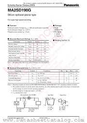 MA2SD190G datasheet pdf Panasonic