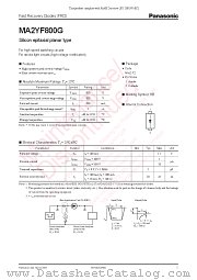 MA2YF800G datasheet pdf Panasonic