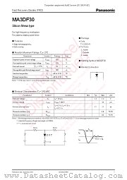 MA3DF30 datasheet pdf Panasonic
