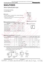 MA3J7450G datasheet pdf Panasonic