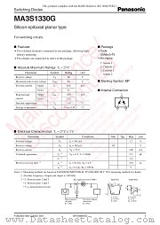 MA3S1330G datasheet pdf Panasonic