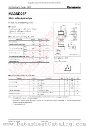 MA3SD29F datasheet pdf Panasonic