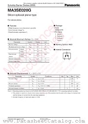 MA3SE020G datasheet pdf Panasonic
