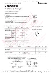MA3Z7930G datasheet pdf Panasonic