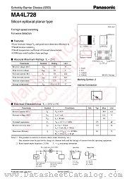 MA4L728 datasheet pdf Panasonic