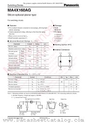 MA4X160AG datasheet pdf Panasonic
