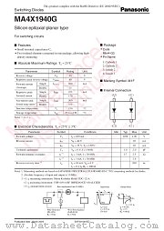 MA4X1940G datasheet pdf Panasonic