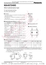 MA4X7240G datasheet pdf Panasonic