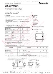 MA4X7260G datasheet pdf Panasonic
