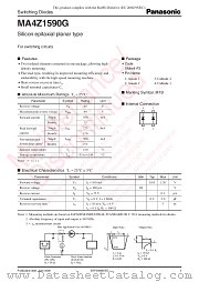 MA4Z1590G datasheet pdf Panasonic