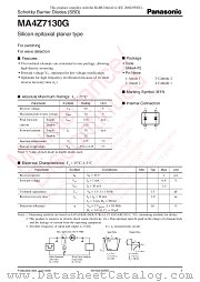 MA4Z7130G datasheet pdf Panasonic