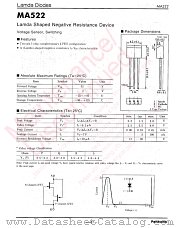 MA522 datasheet pdf Panasonic