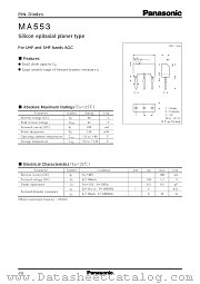 MA3M553 datasheet pdf Panasonic