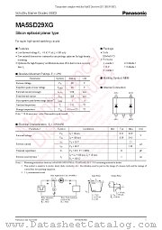 MA5SD29XG datasheet pdf Panasonic
