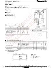 MA3F654 datasheet pdf Panasonic
