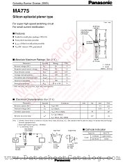 MA2C775 datasheet pdf Panasonic