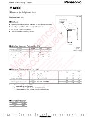MA860 datasheet pdf Panasonic