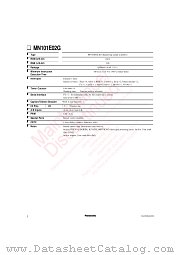 MN101E02G datasheet pdf Panasonic