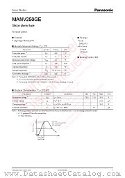 MANV250GE datasheet pdf Panasonic