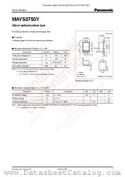 MAYS0750Y datasheet pdf Panasonic