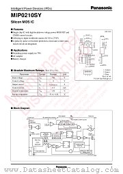 MIP0210SY datasheet pdf Panasonic