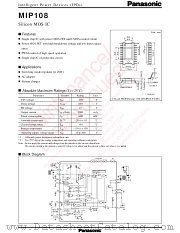 MIP108 datasheet pdf Panasonic