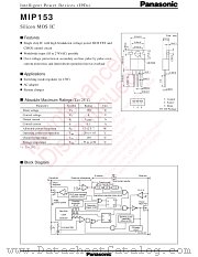MIP153 datasheet pdf Panasonic