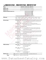 MN101C15F datasheet pdf Panasonic