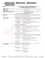 MN101C23D datasheet pdf Panasonic