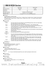 MN101E29G datasheet pdf Panasonic