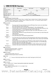 MN101E30N datasheet pdf Panasonic