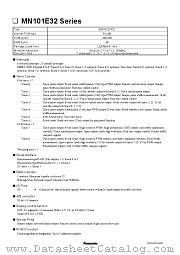 MN101EF32D datasheet pdf Panasonic