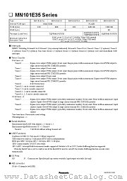 MN101E35D datasheet pdf Panasonic