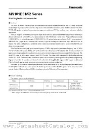MN101EF52A datasheet pdf Panasonic